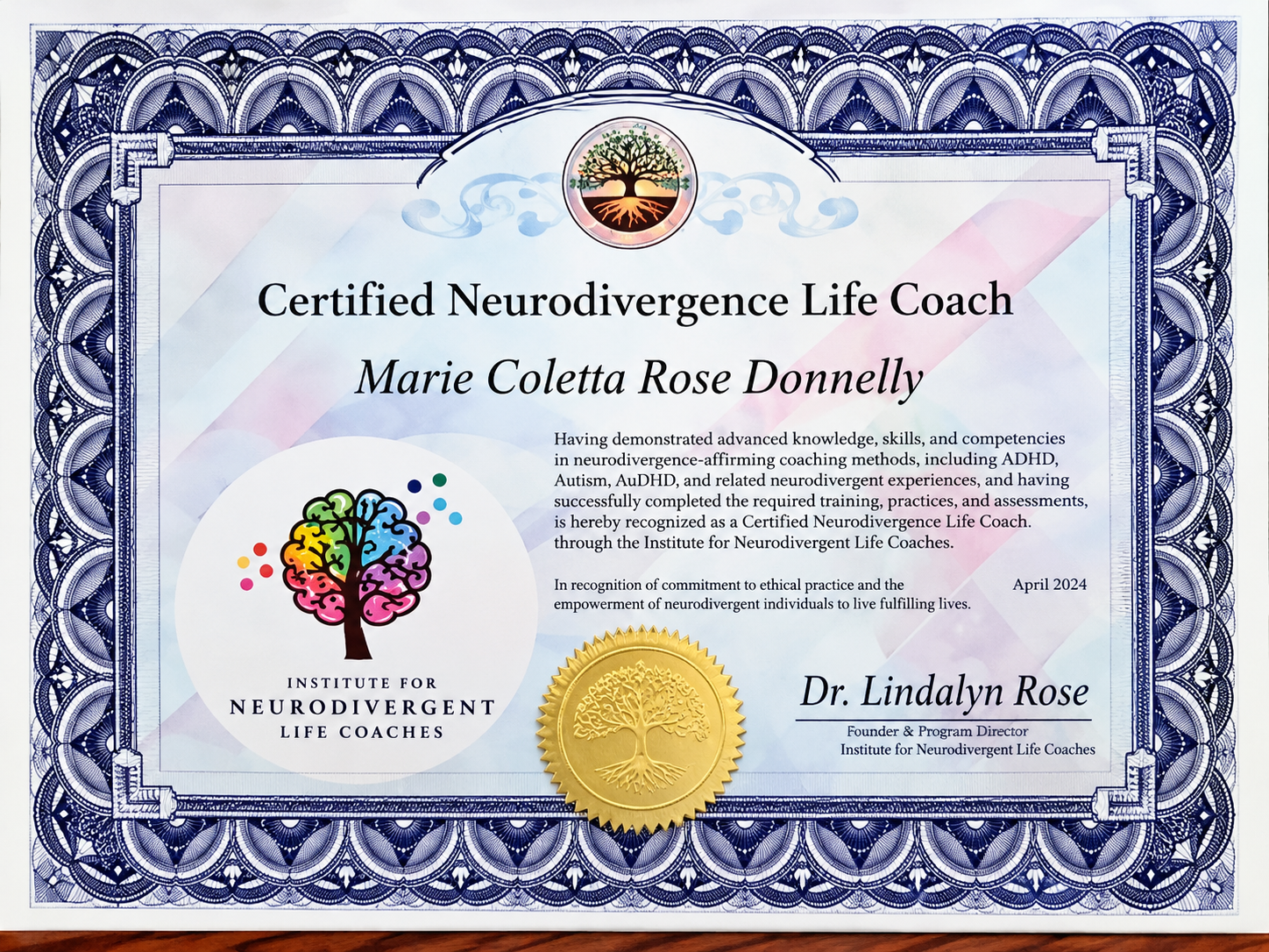 Certified Neurodivergence Life Coach Certificate